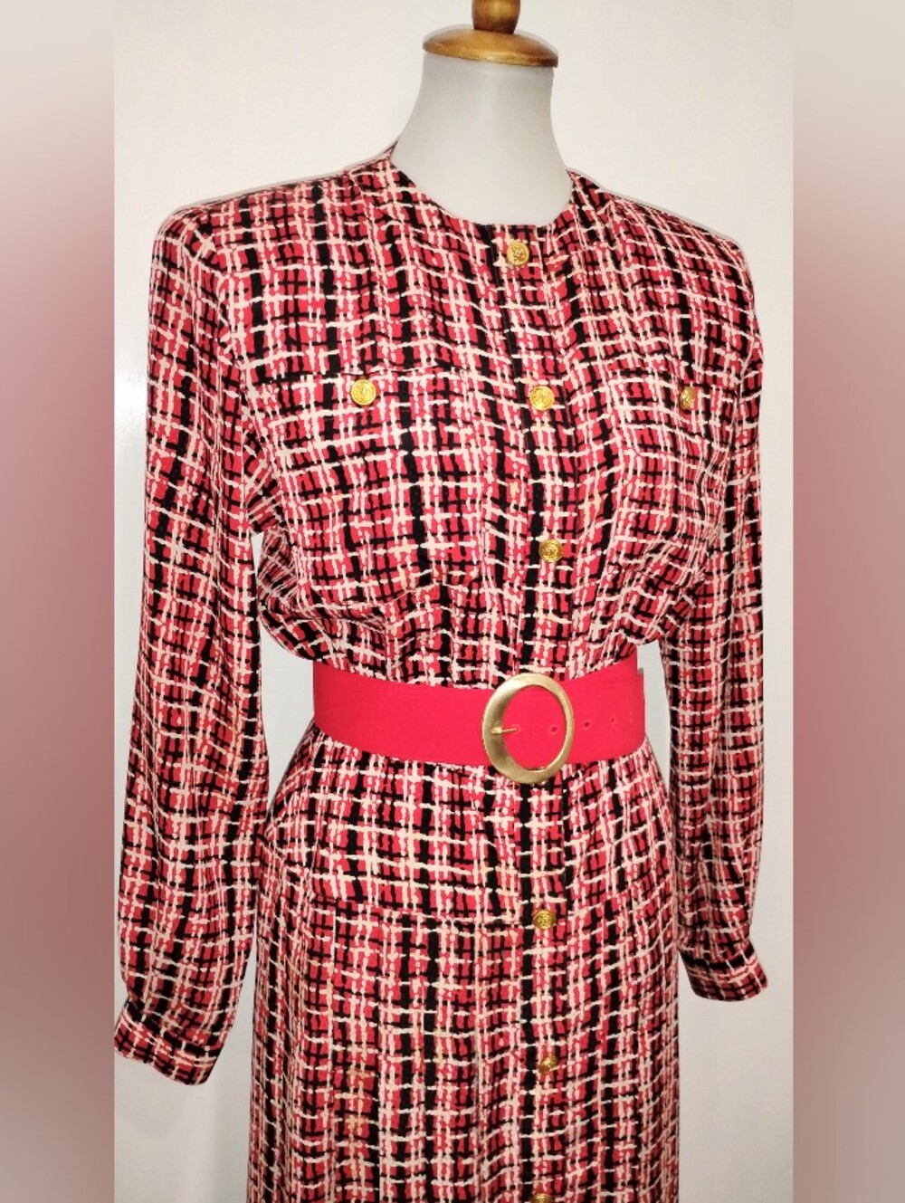 VINTAGE LIZ CLAIBORNE PLEATED DRESS